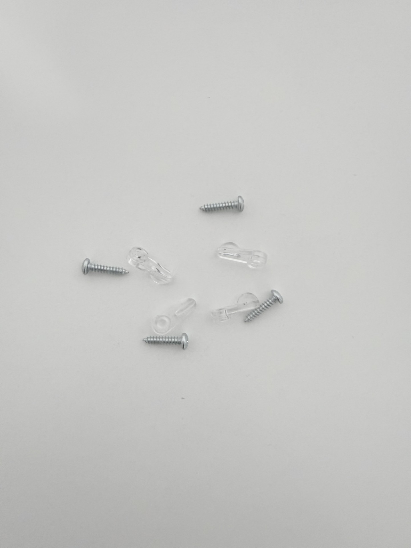 Clear Flat Swivel Clips - Pack of 4