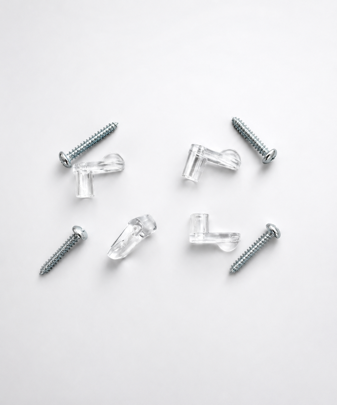 Clear 11mm Swivel Clips - Pack of 4