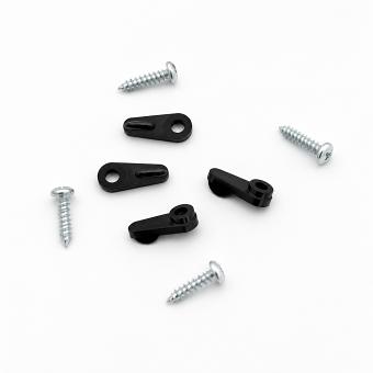 Black Flat Swivel Clips